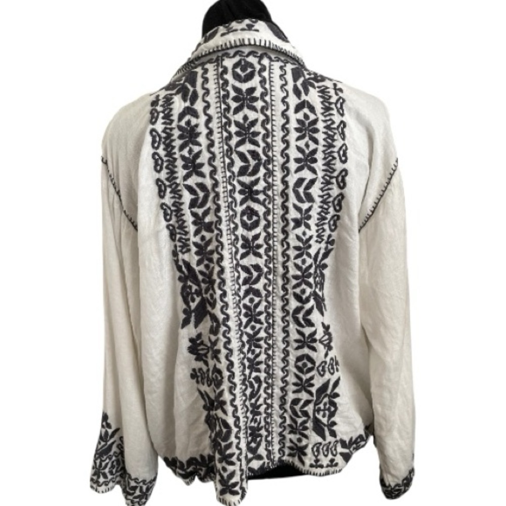 Johnny Was Embroidered Jacket Size L - Picture 2 of 4